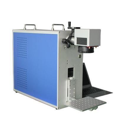 China Air Cooled Mini Portable Slit Laser Fiber Laser Marking Machine For Metal Engraving for sale