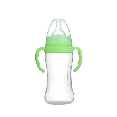 China BPA Free 330ml/11oz Easy Clean Breast Milk Wide Neck Silicone Nipple PP Milk Feeding Bottle for Baby for sale