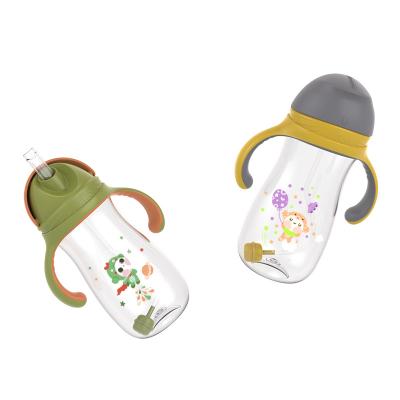 China BPA Defensive Stance Food Grade TRITAN Water Bottle Baby Training Cup 350ML Baby Cup for sale