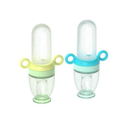 China Baby Fruit Feeding Feeder Pacifi Bottle Baby Food Feeder Silicone Spoon Bottle OEM BPA Manufacturer Fruit Feeder Baby Pacifier Feeder Spoon Free for sale