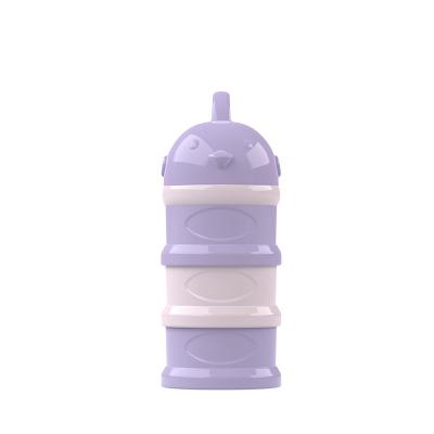 China BPA defensive position material chicken shape food storage box milk powder dispenser baby animal milk powder container for sale