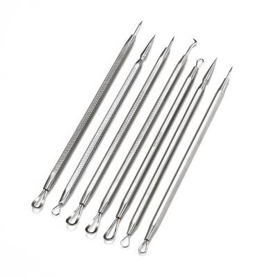 China Double Face Care Tools 2022 Stainless Steel Acne Needle One-Piece Quadrilateral Popular Blackhead Removal Tool Blackhead Removal Tool For Clean Acne for sale