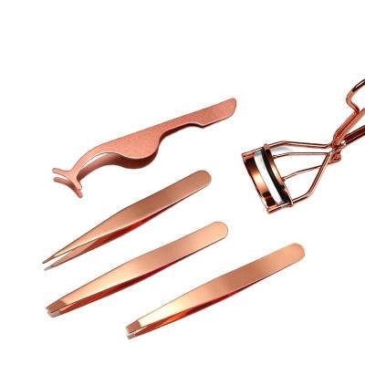 China Hot Selling Professional Eyebrow Tweezers Stainless Steel Makeup Eyebrow Tweezers Set for sale