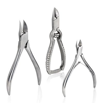 China Toe Customize Stainless Steel Pedicure Tool Toenail Clipper Cuticle Scissors Nail Nipper for sale