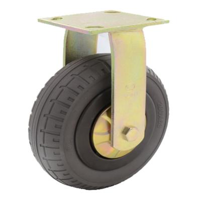 China Small Wide Tire Industrial Casters Wheels Rubber Wheels Casters for sale