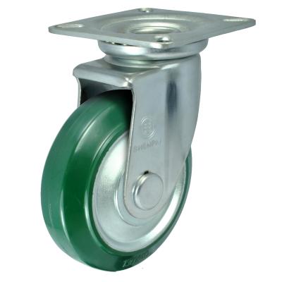 China Industry Trolley Swivel Caster High Elastomeric Rubber Wheels for sale