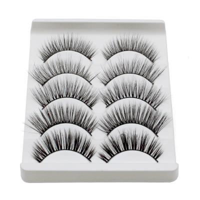 China Wholesale 5 Pair Natural Long Mink Eyelash Kit Hot Selling Supplies for sale