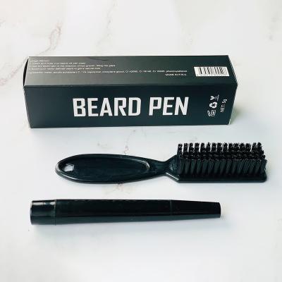 China LOW Acne Treatment Moq 5 In 1 Form Set Beard Pen Kit Dark Brown Beard Piller Pen Shaping Kit for sale