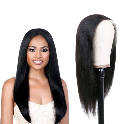 China 30 Inch Straight Black Wigs 150% Density Silky Straight Bone Long 14 20 26 Lace Front Wig Seller Hair Virgin Hair Ladies 13*4 Real Human Hair Wigs for sale