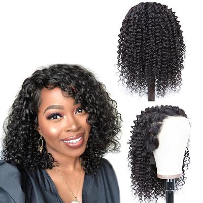 China Wholesale Deep Wave Curly Deep Wave Lace Frontal Lace Front Human Hair Wigs 100% Natural Virgin Remy Brazilian Hair Wigs For Black Women for sale