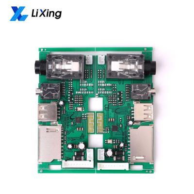 China FR-4/CEM-1/CEM-3/Polyimild/PTFE/Rogers 12v Audio Amplifier PCB Board IC Audio D Class Amplifier PCBA for sale