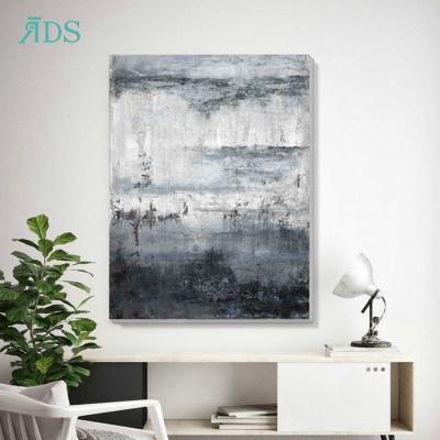 China Modern Abstract Oil Painting Canvas Wall Art Home Decoration Gray Color Set for sale