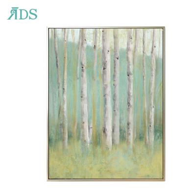 China Abstract Canvas Art Painting With Floating Frame Spring Decoration Home Accessories for sale