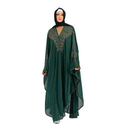 China MXCHAN SJH2076 hot high quality fix abaya dress with hood maxi size loose fitted hot fix kaftan dress moroccan kaftan for sale