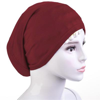 China MXCHAN Causal Solid Color Ca p Hijab Tube 25 Inner Colors C a p for sale