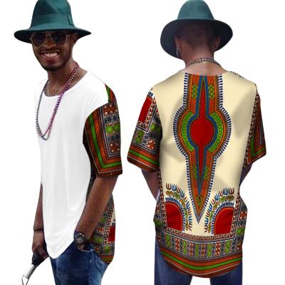 China Dashiki Printed Summer Hot Sales High Quality African Men's Shirts MXCHAN SJH500024 for sale