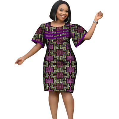 China MXCHAN SJH3017 Hot Sales High Quality Wax Print Off The Shoulder African Dresses For Women Clothing for sale