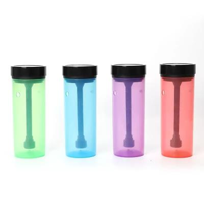 China Customized Logo Customization Graphic Hookah Plastic Glass Portable Bottle Small Like Hookah With Gift Box for sale