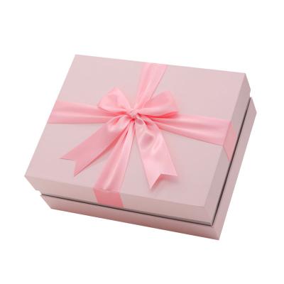 China 2020 hot selling recycled materials exquisite and cheap wholesale heaven and earth blanket gift boxes with ribbon bow for sale