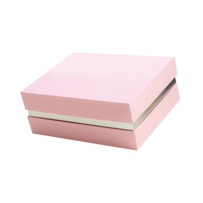 China Recycled Materials Wholesale Custom Luxury Hard Cardboard Gift Box Lid and Raw Paper Box with Decorative Ribbon Bow for sale