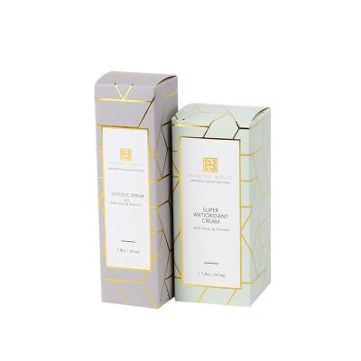 China Material Manufacturer Luxury Custom Printed Recycled Tube Bottle Cosmetics Packaging Paper Box For Hand Eye Cream for sale