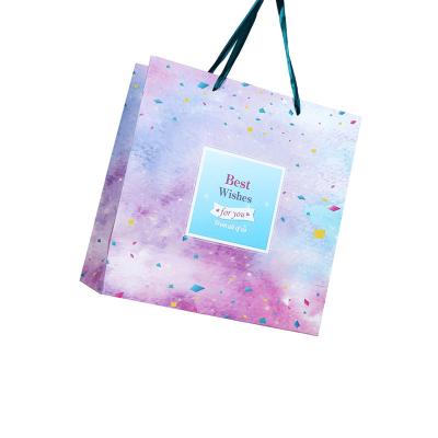 China Custom Recycled Logo Printed Personalized Luxury Shopping Tote Gift Paper Bags With Materials Private Ribbon Handles For Jewelry for sale