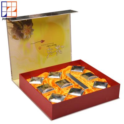 China Recyclable Custom Printed Paper Packaging Boxes Magnetic Gift Box Mooncake Box for sale