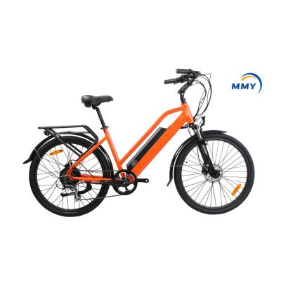 China Aluminum Alloy Electric Bicycle City 36V 250W Motor Power 26Inch Wheel Urban Bicycle City Bike For Adult Men for sale