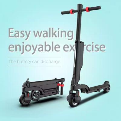 China Aluminum Alloy Mini Folding Electric Scooter 36V 5AH 250W 25km/h Four Times Electric Scooter Student Light Motorcycle Backpack for sale