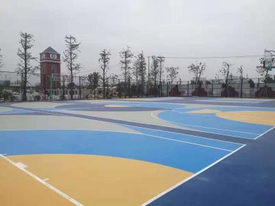 China Cushion Elastic SPU Flooring 1.6Mpa Hard Top Soft Bottom for sale