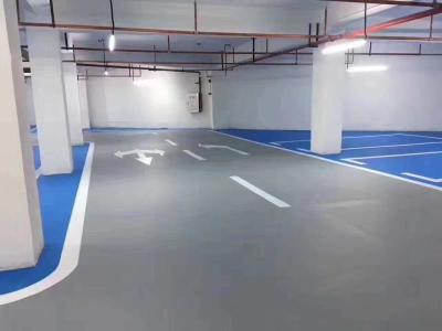 China Anti Slide SPUA Car Park Epoxy Flooring Stone Pattern Type Non Toxic Fireproof for sale