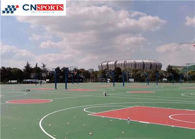 Chine Terrain de basket synthétique antidérapage parquetant la résistance aux intempéries à vendre