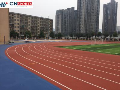 China 10mm Rubber Running Track Wear Resistance Color EPDM Surface for sale