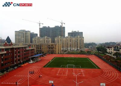 China 400m PU Running Track 1.12Mpa Full PU Sandwich Systems Runway Flooring for sale