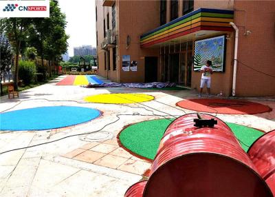 China SCHOOL BACKYARD RUBBER FLOORING , YELLOW EPDM GRANULES FLOORING for sale