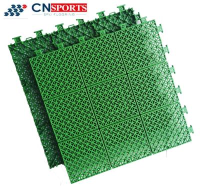 China PP Interlocking Sports Flooring For Basketball Badminton Futsal Volleyball Tennis Court for sale