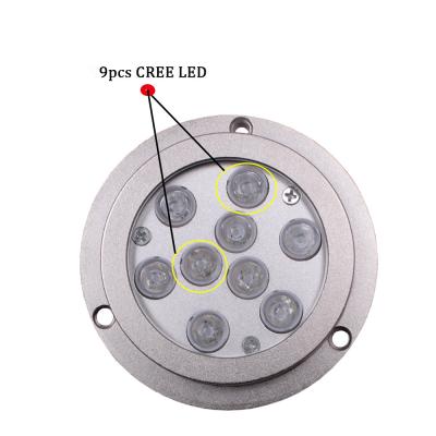 Cina luce 12V IP68, luci subacquee marine della barca di 27w RGB Bluetooth LED in vendita