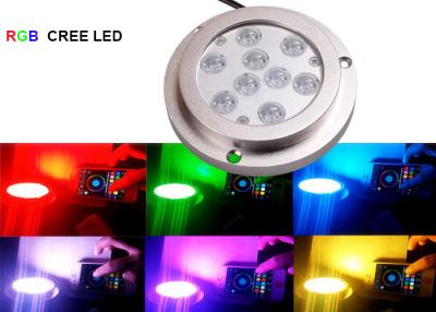 China Stainless Steel Boat Underwater LED Lights , Green Boat Lights for Night Fishing for sale