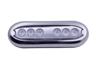 China luz marina inoxidable del acero 6 LED LED de 12VDC RGBW/luces subacuáticas ovales en venta