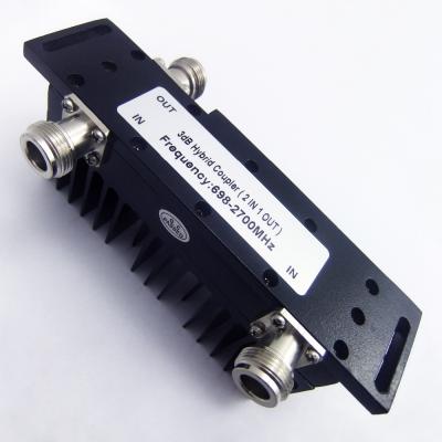 China 2 1 N Band 698-2700MHz 3dB Micro Female Hybrid Coupler MN-HC-0727-3dB-21-NF-MS for sale