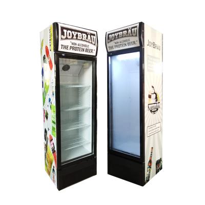 China Single Door Commercial Single-Temperature Display Refrigerator Upright Beverage Freezer for sale