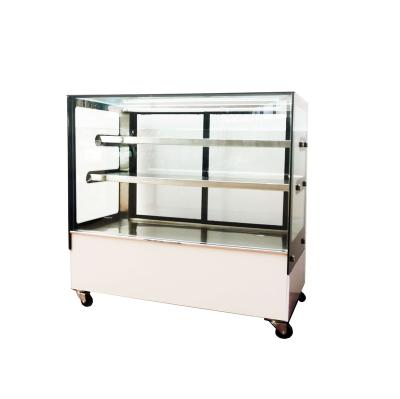 China Single-temperature Food Cold Display Counter Commercial Bakery Display Showcase Cake Cooler for sale