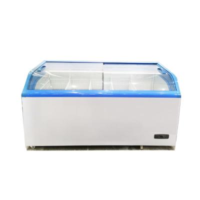 China Single-Temperature Supermarket Freezer Glass Doors Display Freezer for sale