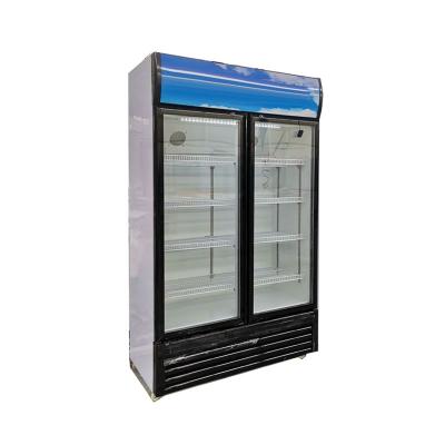 China Beer Cooler / Freezer Soft Drink Display Single-Temperature Glass Upright Type Fridge for sale