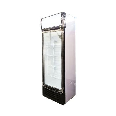 China Single-temperature Upright Slim Bar Display Cooler, Beverage Display Fridge, Glass Door Drink Fridge for sale