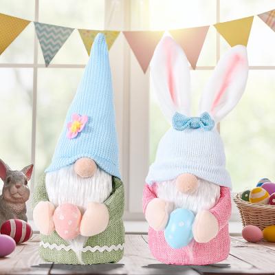 China New Cotton Fabric Style Easter Day Gift Rabbit Participation Egg Doll Ornaments 30cm Rabbit Doll For Easter Day for sale