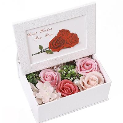 China Natural Hot Artificial Touch Artificial Flowers Amazon Foam Flower Wedding Favors Box Packaging For Guests for sale