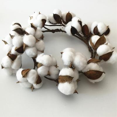 China Door Ring Day Christmas Decoration Dried Garland by Artificial Cotton Flower Decorative Wreath for sale