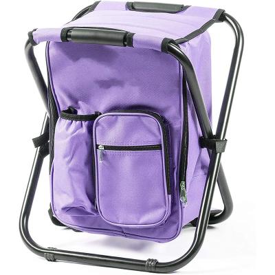 China Modern Customized Backpack Cooler Chair Sneaks Backpack Beach Chair Fishing Seat Folding Camping Stool for sale