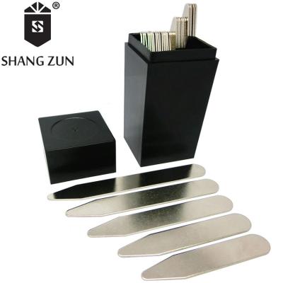 China Wholesale Garment .shoes .clothing Manufacturers 40 PCS Stainless Steel Collar Stays Matte Metal Collar Inserts Personalized Shirt Collar Supports for sale